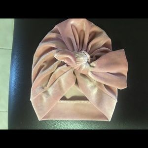 Baby Pink Velvet Turban